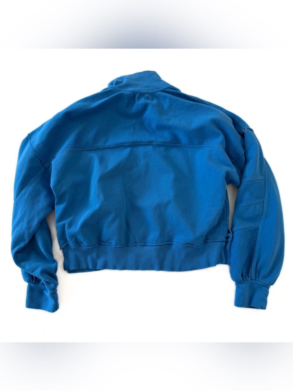 Anthropologie Pilcro Sweatshirt Womens XS Blue Grommet Pullover - Picture 7 of 7